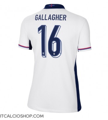 Inghilterra Conor Gallagher #16 Prima Maglia Femmina Europei 2024 Manica Corta